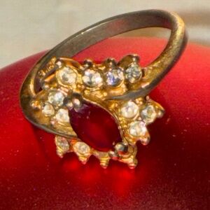 Vintage 18k filled ring - unknown brand-